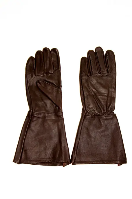 Guantes de esgrima marrones 